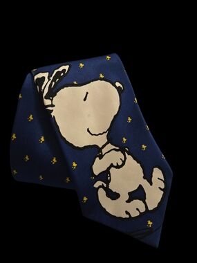 Peanuts Tie - Classic Blue, ~ 54"L